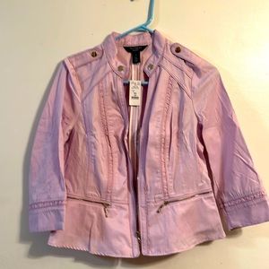 White House Black Market lavender jacket sz 10p color purple